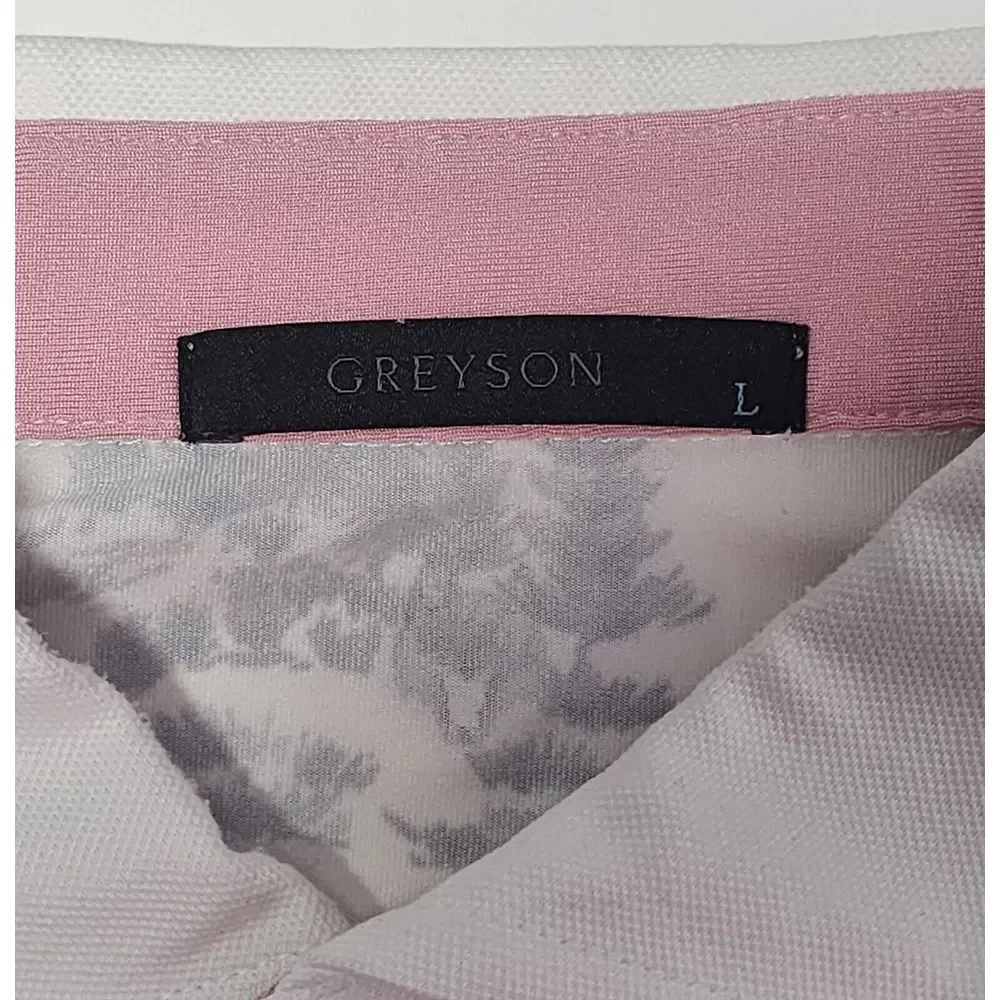 Greyson Men's Short‎ Sleeve Hazeltine Polo Size L All Over Wolf Print RARE PRINT